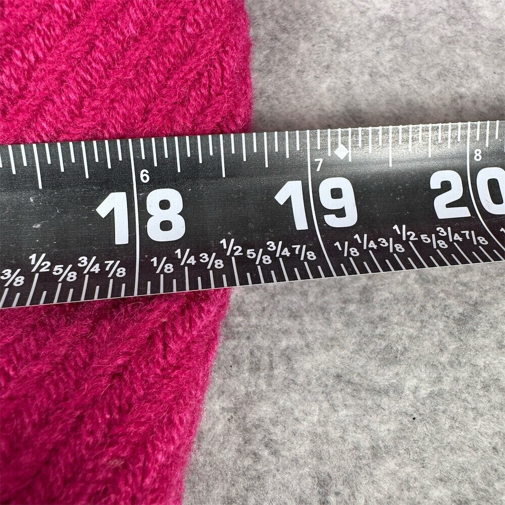 Vintage Y2K Coffee Shop Coat Womens Wool Blend Size L Bright Pink - Picture 8 of 12